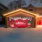 Christmas Garage Door Banner Decoration Large Christmas Garage Cover for Indoor Outdoor Holiday Party Supplies, Red Ornaments Backdrop Sign 6X13 FT